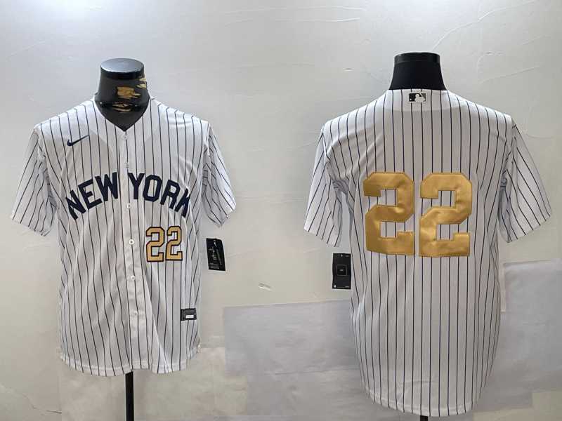 Men's New York Yankees #22 Juan Soto White Pinstripe Without Name Fashion Cool Base Jerseys,We sell and wholesale Men's New York Yankees #22 Juan Soto White Pinstripe Without Name Fashion Cool Base Jerseys on line form chian!
